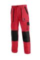 Spodnie do pasa CXS Luxy Josef czerwono - czarne